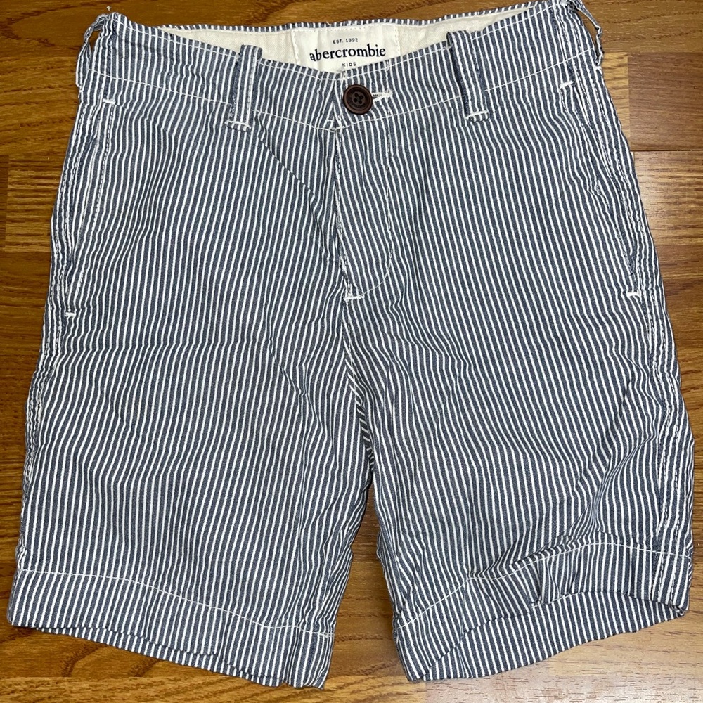 Abercrombie Kids Blue and White Stripes Shorts
